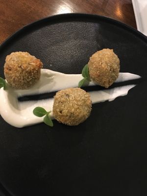 Arancini like  at Officina Verde in Riva Del Garda