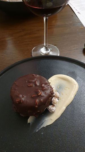 Chocolate dream with hasselnuts  at Officina Verde in Riva Del Garda