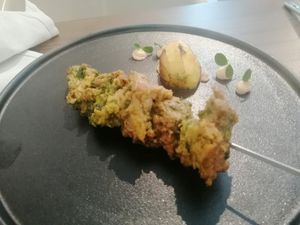 Spiedino di seitan at Officina Verde in Riva Del Garda