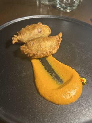 Empanadas   at Officina Verde in Riva Del Garda