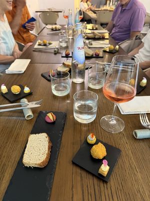 Welcome from the chef  at Officina Verde in Riva Del Garda