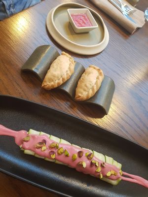 Empanadas & Zucchine at Officina Verde in Riva Del Garda