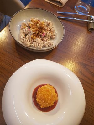 Pasta & Burrata at Officina Verde in Riva Del Garda