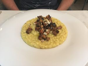 Safran Risotto at Officina Verde in Riva Del Garda