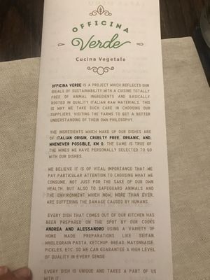 Manifesto at Officina Verde in Riva Del Garda