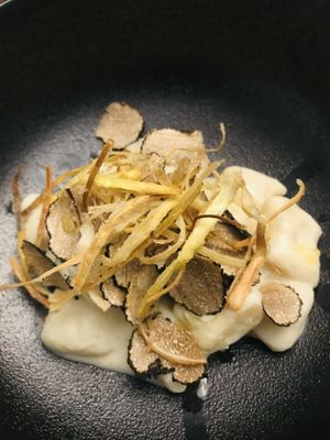 Gnocchi in truffle sauce at Officina Verde in Riva Del Garda