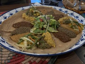 Vegan selection for 3  at Zeret Kitchen in South East London
