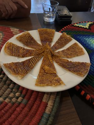 Kategna with oil   at Zeret Kitchen in South East London