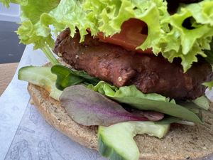 vegan burger  at Burgerbüro  in Cottbus