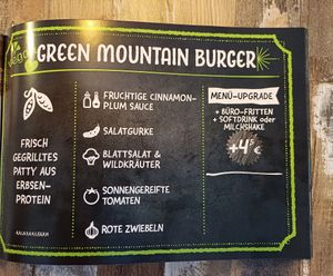 Menu at Burgerbüro  in Cottbus