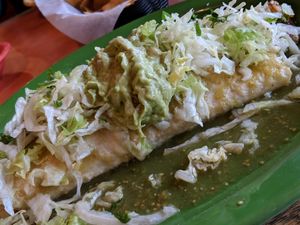 Verde burrito at Ay Caramba Tres Amigos in Wenatchee