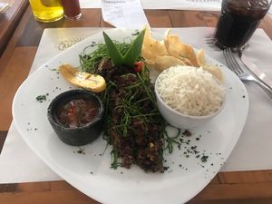 Feijão tropeiro  at Camaraderia Gastrobar in Belo Horizonte