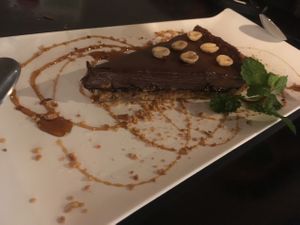 Chocolate tarte at Camaraderia Gastrobar in Belo Horizonte