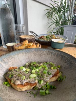 Biscuits & gravy at Bearcat Cafe - Uptown in New Orleans