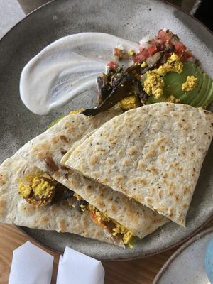 Vegan Quesadilla.  at Bearcat Cafe - Uptown in New Orleans