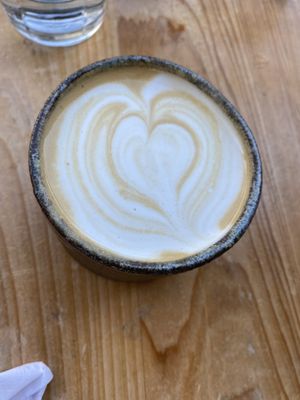 Lavender honey latte  at Bearcat Cafe - Uptown in New Orleans