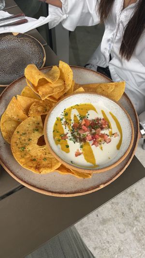 vegan queso  at Bearcat Cafe - Uptown in New Orleans