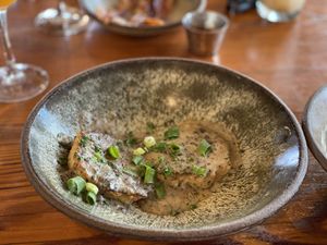 Vegan Biscuits and Mushroom Gravy at Bearcat Cafe - Uptown in New Orleans