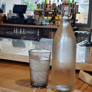 Water at Bearcat Cafe - Uptown in New Orleans