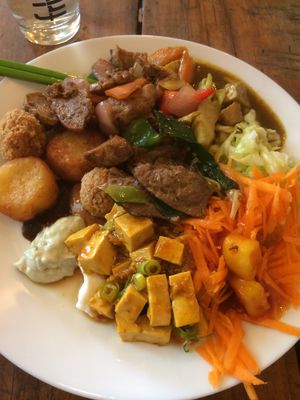 perfect food! at Veggie Heroes - Blegdamsvej in Copenhagen