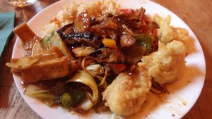 Fried chicken at Veggie Heroes - Blegdamsvej in Copenhagen