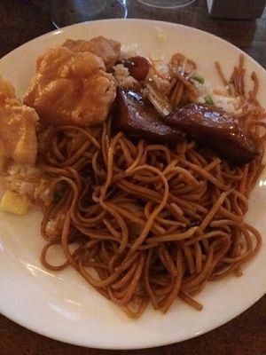 asian food buffet at Veggie Heroes - Blegdamsvej in Copenhagen