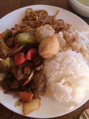 rice tofu veggies at Veggie Heroes - Blegdamsvej in Copenhagen