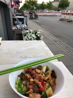 Nice Seating Outside  at Veggie Heroes - Blegdamsvej in Copenhagen