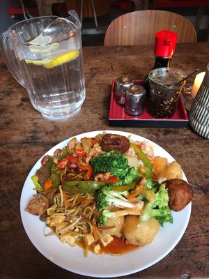 Hands down, best Chinese food I’ve had! at Veggie Heroes - Blegdamsvej in Copenhagen