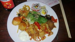 From the buffet at Veggie Heroes - Blegdamsvej in Copenhagen