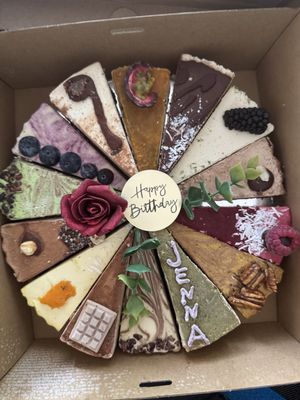 Mixed batch B day cake   at Petra's Raw Cakes in Jingili