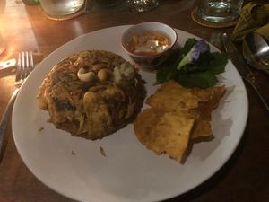 Nasi goreng  at Sarinbuana Eco Lodge Restaurant in Tabanan