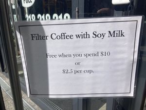 Free coffee  at Let Them Eat Vegan in Dunedin