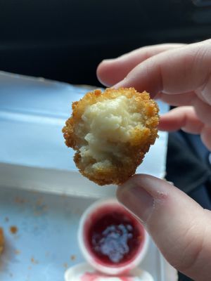 Crumbed Camembert (nice but needed to be a bit hotter)   at Let Them Eat Vegan in Dunedin