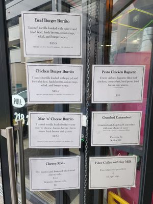 Menu Nov 2023 at Let Them Eat Vegan in Dunedin