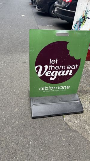 The lane  at Let Them Eat Vegan in Dunedin