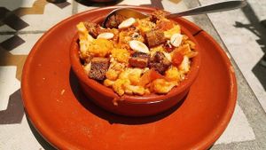 cauliflower migas at Tarifa EcoCenter in Tarifa