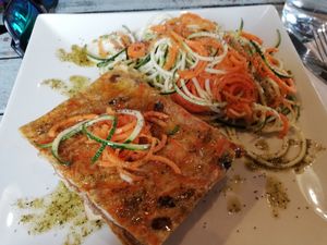 Raw vegan plate... Amazing!! at Tarifa EcoCenter in Tarifa