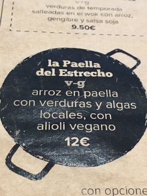 Paella  at Tarifa EcoCenter in Tarifa