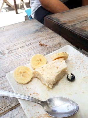 Quinoa and lemon cake at Tarifa EcoCenter in Tarifa