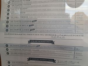 part of menu: one vegan burger at Meneer Smakers Burgerbar - Oudegracht in Utrecht