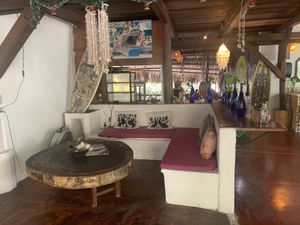 Waiting area at Spirulina in Puerto Escondido