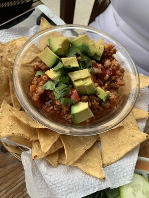 Soy ceviche  at Spirulina in Puerto Escondido