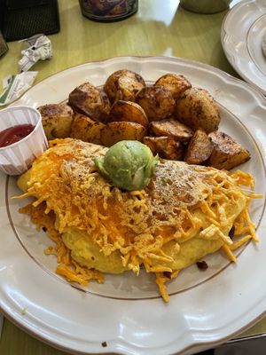 Cheese crisp  at The Toasted Owl Cafe - S Mikes Pike St in Flagstaff