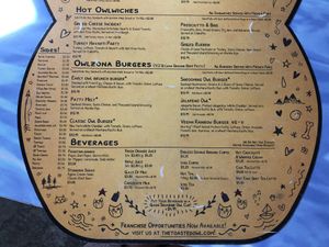 Menu 4/4 at The Toasted Owl Cafe - S Mikes Pike St in Flagstaff