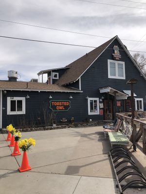 Front of the building  at The Toasted Owl Cafe - S Mikes Pike St in Flagstaff