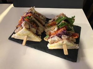 tofu sandwich at Tasquinha do Bé in Porto