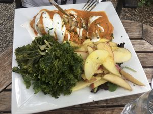 Indian Red Lentil Vegetable Enchilada at Garden Cafe of Woodstock in Woodstock