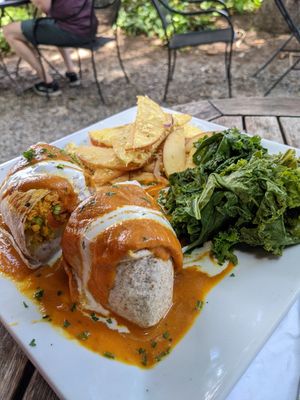 Red lentil loaf at Garden Cafe of Woodstock in Woodstock