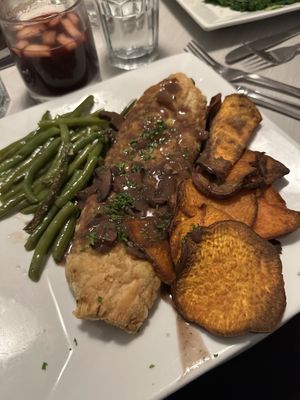 Lentil and mushroom wellington  at Garden Cafe of Woodstock in Woodstock